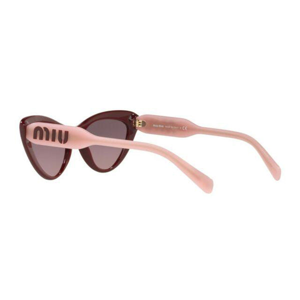MIU MIU Cat-Eye Burgundy Pink Gradient Sunglasses MU05TS USH146