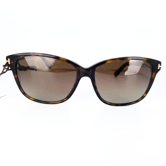 Tom Ford Unisex Rectangle Sunglasses Polarized Lenses TF0432 52H