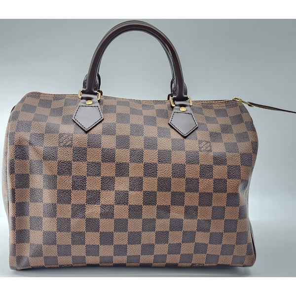 Louis Vuitton Speedy 30 Damier Ebene Canvas Tote in Mint Condition