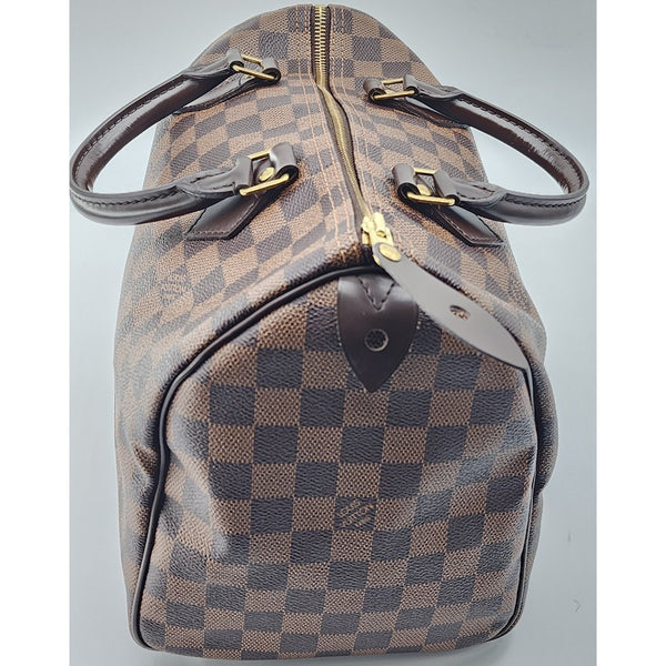 Louis Vuitton Speedy 30 Damier Ebene Canvas Tote in Mint Condition
