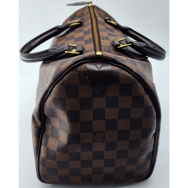 Louis Vuitton Speedy 30 Damier Ebene Canvas Tote in Mint Condition