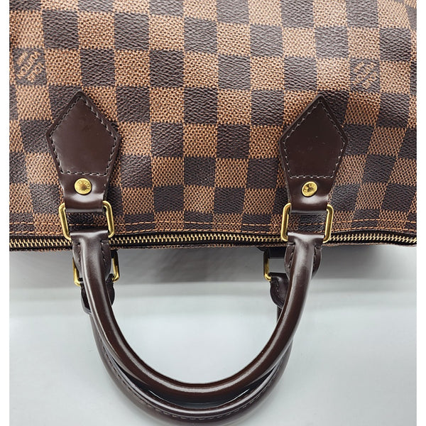 Louis Vuitton Speedy 30 Damier Ebene Canvas Tote in Mint Condition