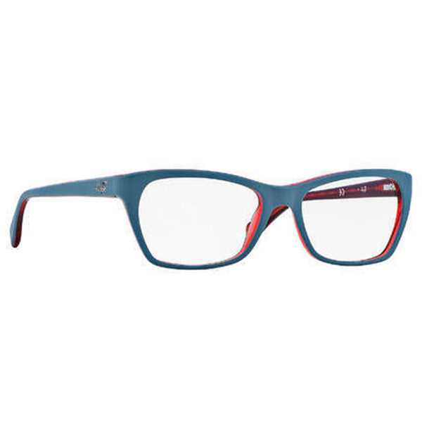 RayBan Rectangular Eyeglasses Black/Red Women's RX5298 5388 55