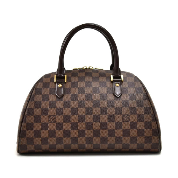 Louis Vuitton Ribera MM Ebene Damier Canvas Handbag