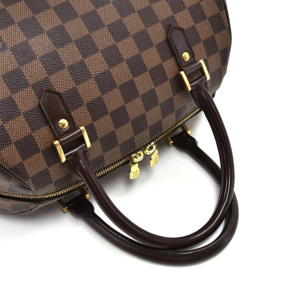 Louis Vuitton Ribera MM Ebene Damier Canvas Handbag