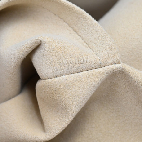 Louis Vuitton Hampstead MM White Azur Damier Canvas Tote Shoulder Bag