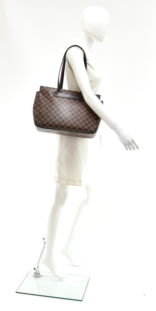 Louis Vuitton Parioli PM Brown Damier Canvas Shoulder Tote Bag