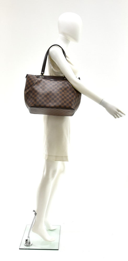 Louis Vuitton Westminster GM Ebene Damier Canvas Shoulder HandBag