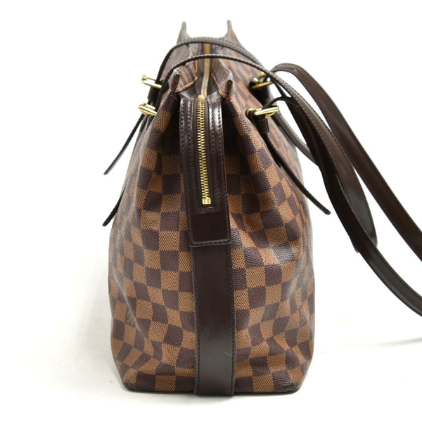 Louis Vuitton Chelsea Ebene Damier Canvas Large Shoulder Bag