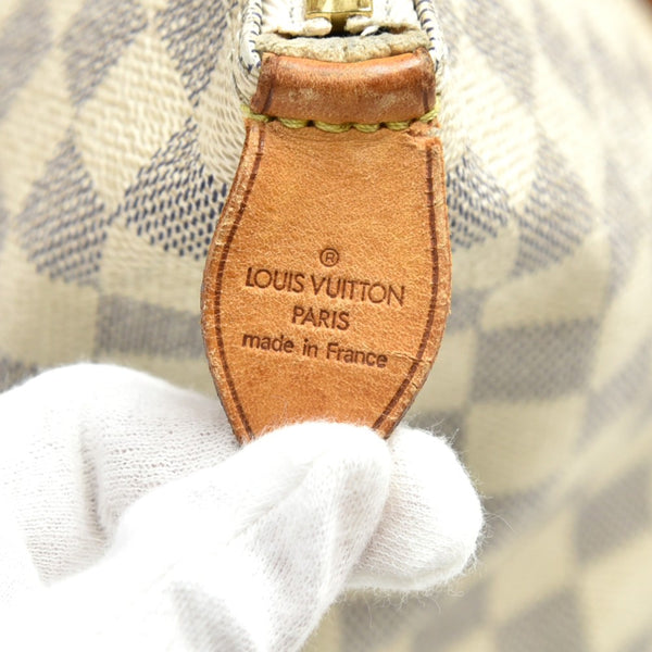 Louis Vuitton Saleya MM White Damier Azur Canvas Tote Hand Bag