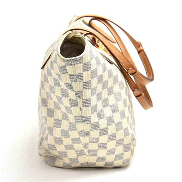 Louis Vuitton Salina PM White Damier Azur Canvas Tote Bag