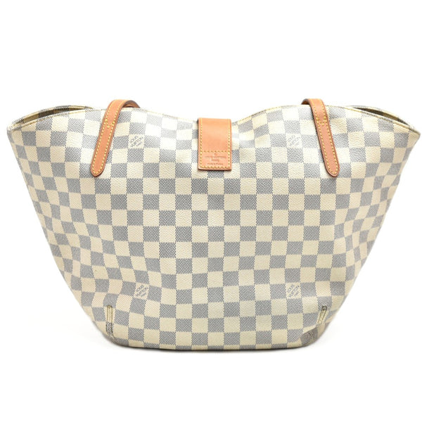 Louis Vuitton Salina PM White Damier Azur Canvas Tote Bag