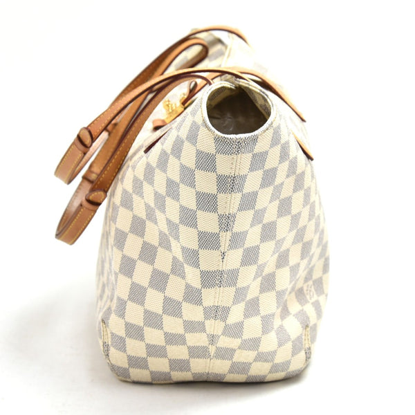 Louis Vuitton Salina PM White Damier Azur Canvas Tote Bag