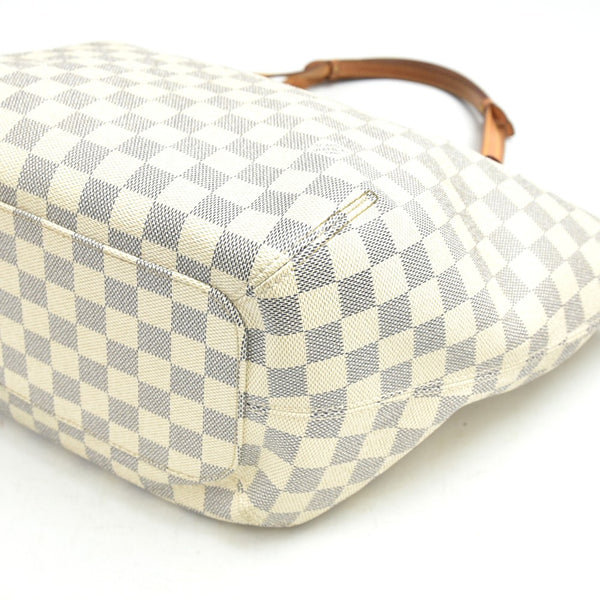 Louis Vuitton Salina PM White Damier Azur Canvas Tote Bag