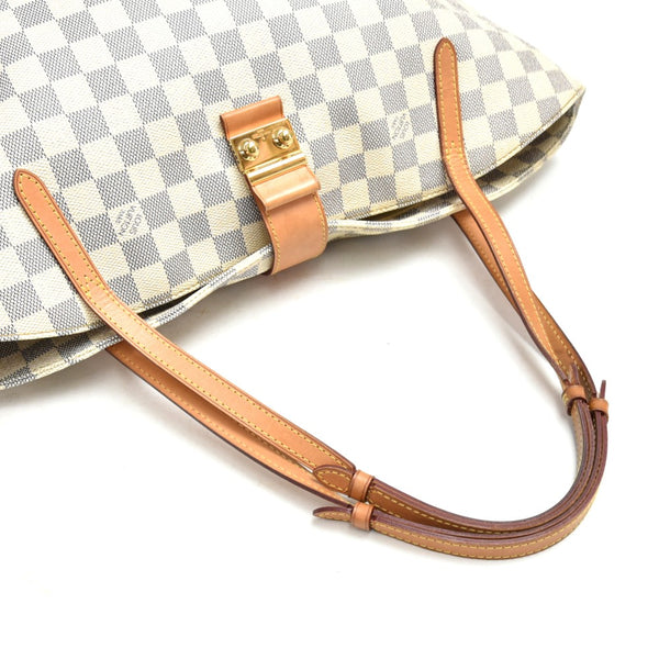 Louis Vuitton Salina PM White Damier Azur Canvas Tote Bag