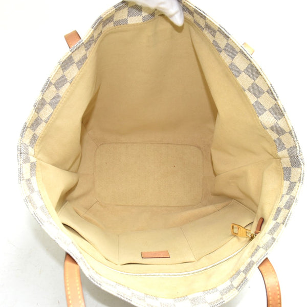 Louis Vuitton Salina PM White Damier Azur Canvas Tote Bag