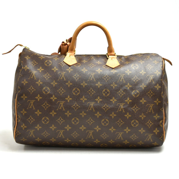 Louis Vuitton Speedy 40 Monogram Canvas Handbag LV Purse