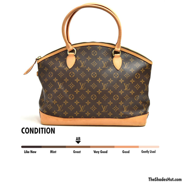 Louis Vuitton Lockit GM Monogram Canvas Shoulder Bag LV purse