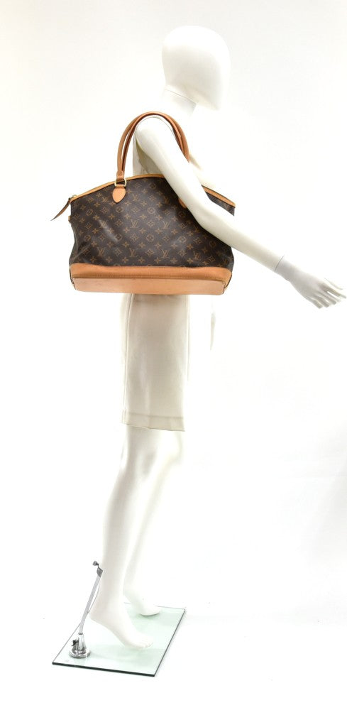 Louis Vuitton Lockit GM Monogram Canvas Shoulder Bag LV purse