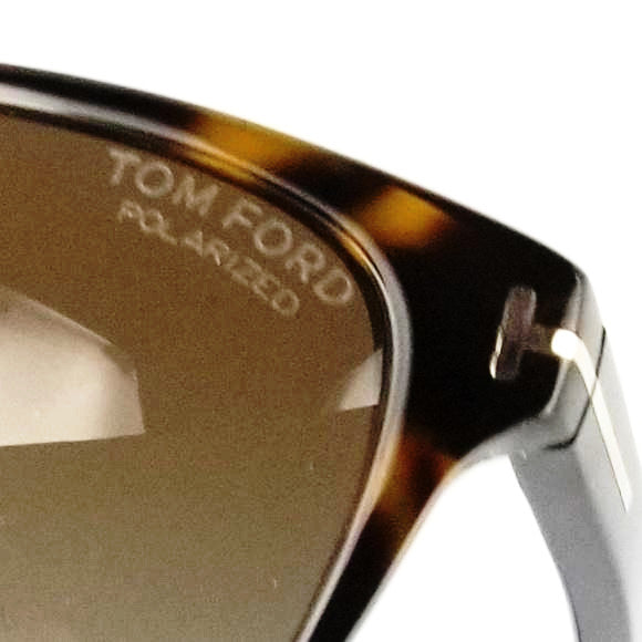 Tom Ford Unisex Rectangle Sunglasses Polarized Lenses TF0432 52H