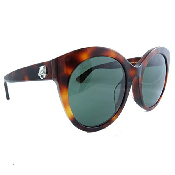 Gucci Round Women's Sunglasses with Grey Lens GG0028SA-002