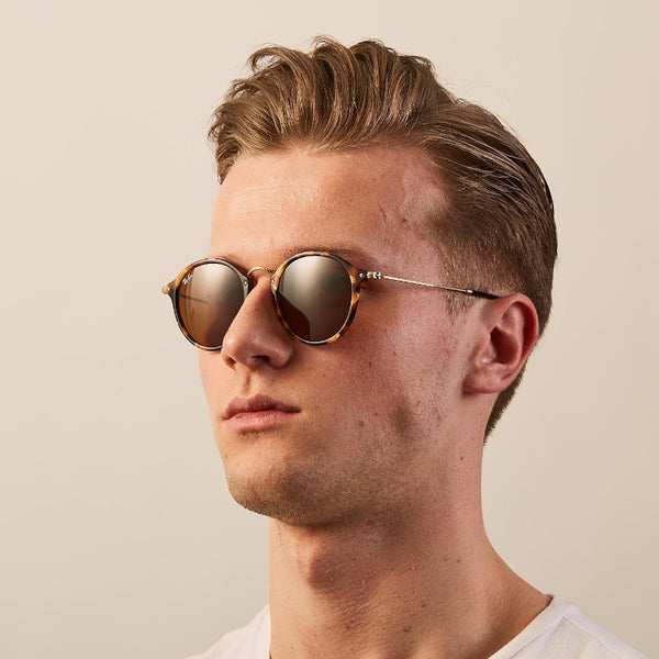 Sunglasses Ray-Ban Round Fleck Tortoise B-15 RB2447 1160