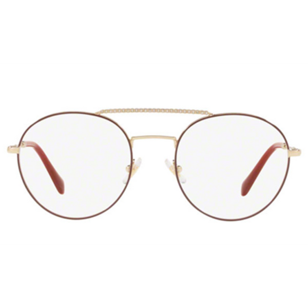 Miu Miu women Oval Demo Lens Eyeglasses MU51RV R1J101