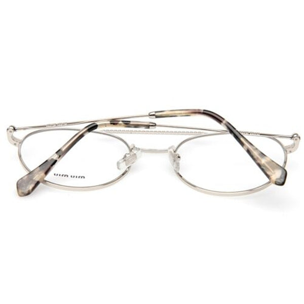 Miu Miu Women's Oval Demo Lens Eyeglasses MU51RV 1BC101