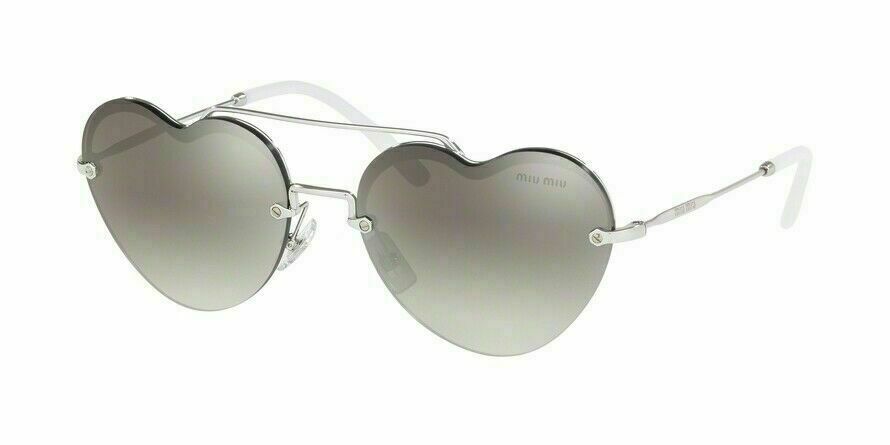 MIU MIU MU62US 1BC5O0 FOREVER IN LOVE Grey Mirrored