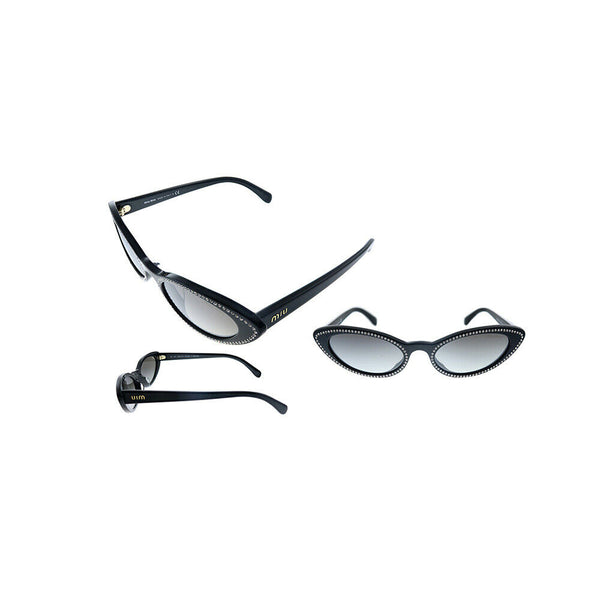 MIU MIU Sunglasses MU09USA 1415O0 Cat-Eye Black Gradient