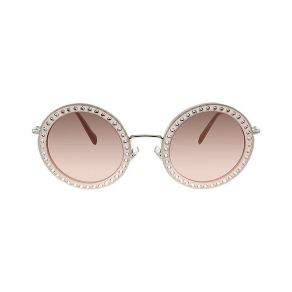 MIU MIU Sunglasses Round Gradient Pink Women's MU59US 1530A5