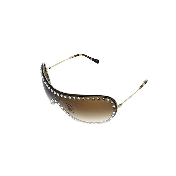 MIU MIU Sunglasses MU51VS ZVN6S1 Shield Gold Frame Gradient