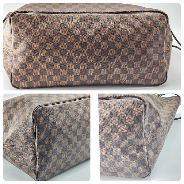 Louis Vuitton Neverfull GM Tote (with Pochette) in Damier Ebene | Like New