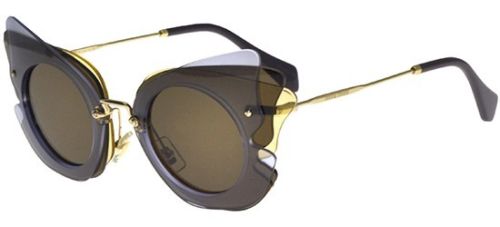 MiuMiu Women's Over Lapping Butterfly Sunglasses Lilac MU02S VA6-8C1