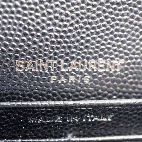 YSL Leather Monogram Wallet