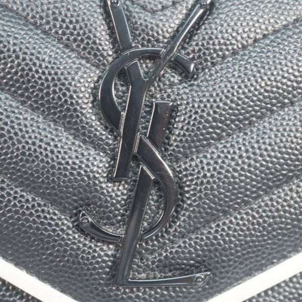 YSL Leather Monogram Wallet