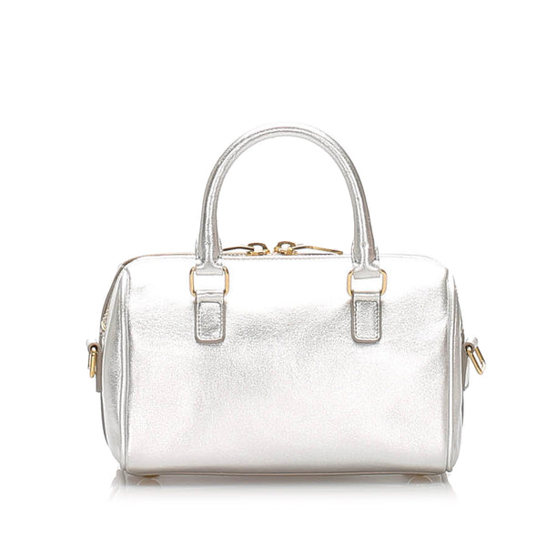 YSL Baby Classic Metallic Leather Duffle Bag