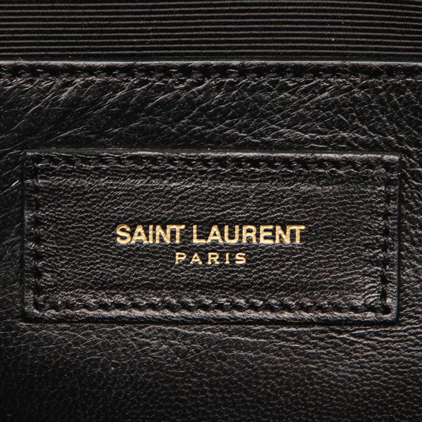 YSL Baby Classic Metallic Leather Duffle Bag
