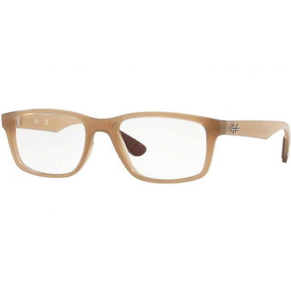 Ray-Ban Rx Eyeglasses Transparent Beige Color w/Demo Lens Unisex RX7063 8018 52
