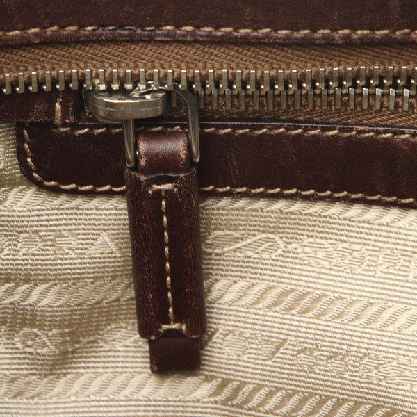 Prada Canapa Logo Canvas Handbag