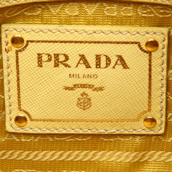 Prada Printed Canvas Satchel Bag