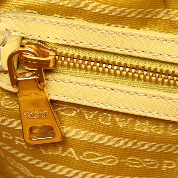 Prada Printed Canvas Satchel Bag