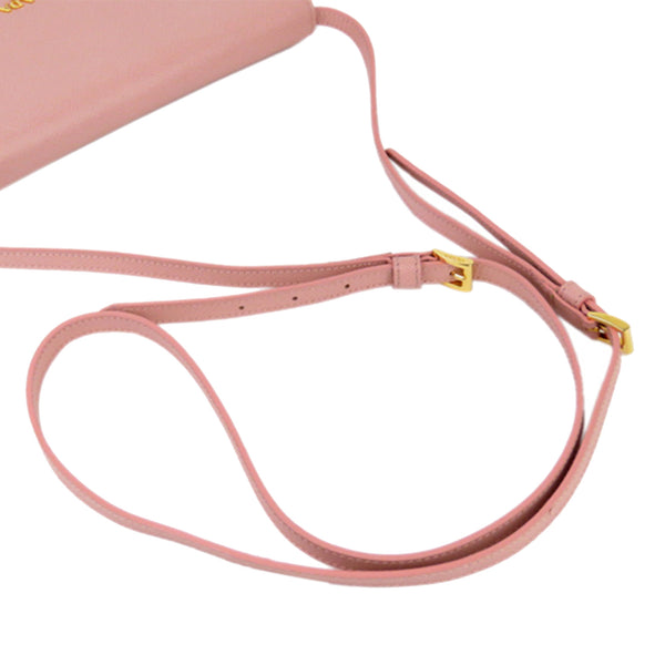 Prada Saffiano Leather Wallet on Strap