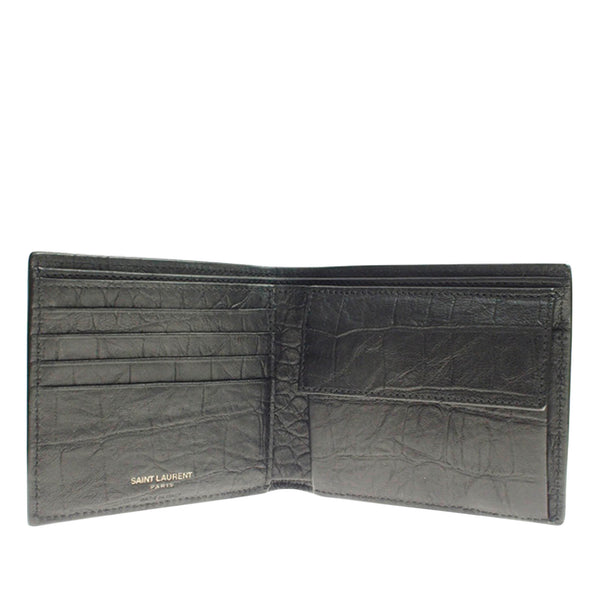 YSL Monogram Embossed Leather Wallet