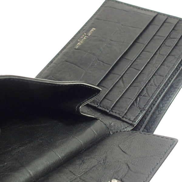 YSL Monogram Embossed Leather Wallet