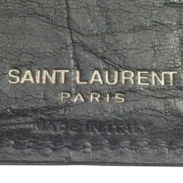 YSL Monogram Embossed Leather Wallet