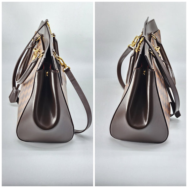 Louis Vuitton Rivoli MM Damier Ebene Satchel | Like New Condition