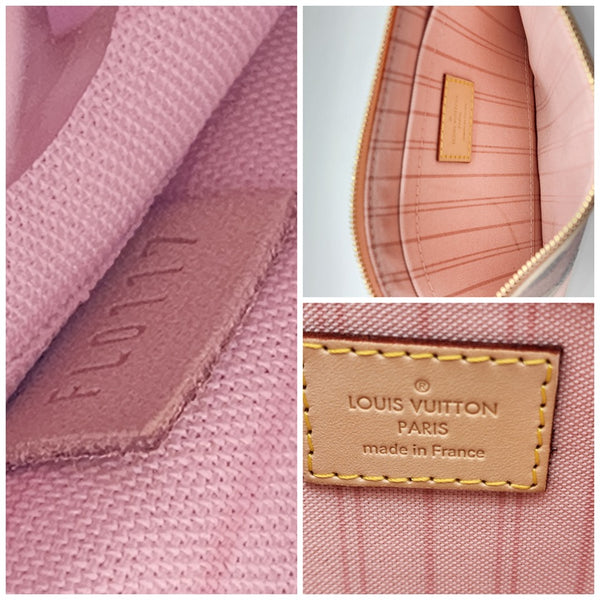 Louis Vuitton Neverfull GM Pochette in Damier Azur Canvas | Like New Condition