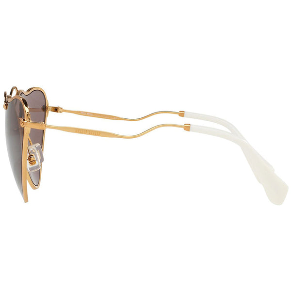 Miu Miu Cat Eye Women Sunglasses Purple Brown Lens - Side