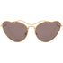 Miu Miu Cat Eye Women Sunglasses With Purple Brown Lens